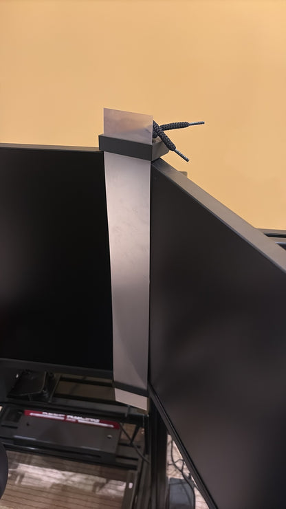 Bezel free kit mounted on monitors